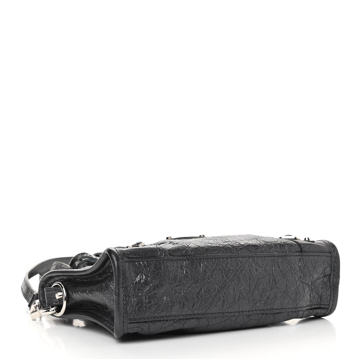 Agneau Classic Silver Hardware Nano City Anthracite