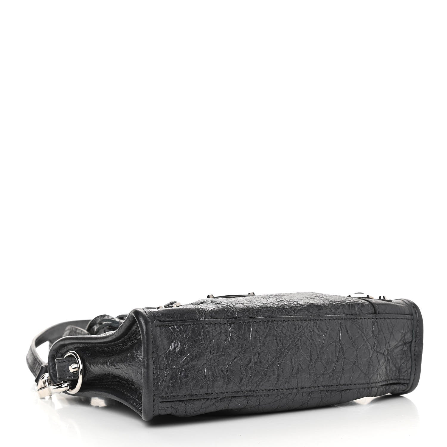 Balenciaga Agneau Classic Silver Hardware Nano City Anthracite 4 of 10