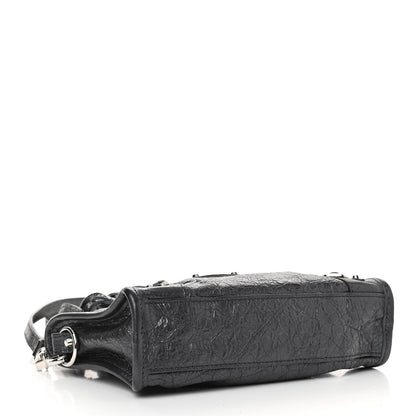 Balenciaga Agneau Classic Silver Hardware Nano City Anthracite 4 of 10