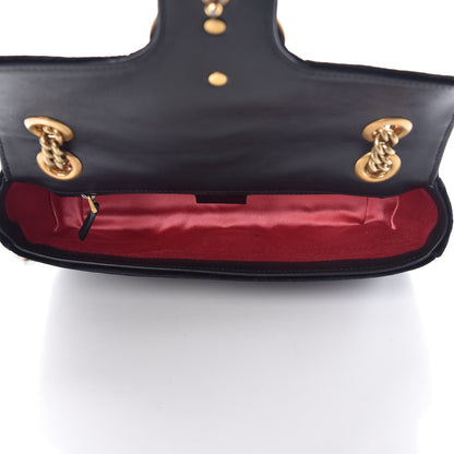 Gucci Velvet Matelasse Small GG Marmont Shoulder Bag Black 5 of 13