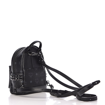 MCM Visetos Side Stud X-Mini Stark Bebe Boo Backpack Black 3 of 10
