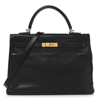 Hermes Evergrain Kelly Retourne 32 Black 1 of 21