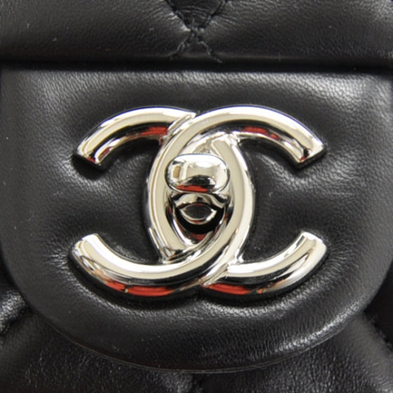 Chanel Lambskin Jumbo Coco Rain Flap Black 11 of 12