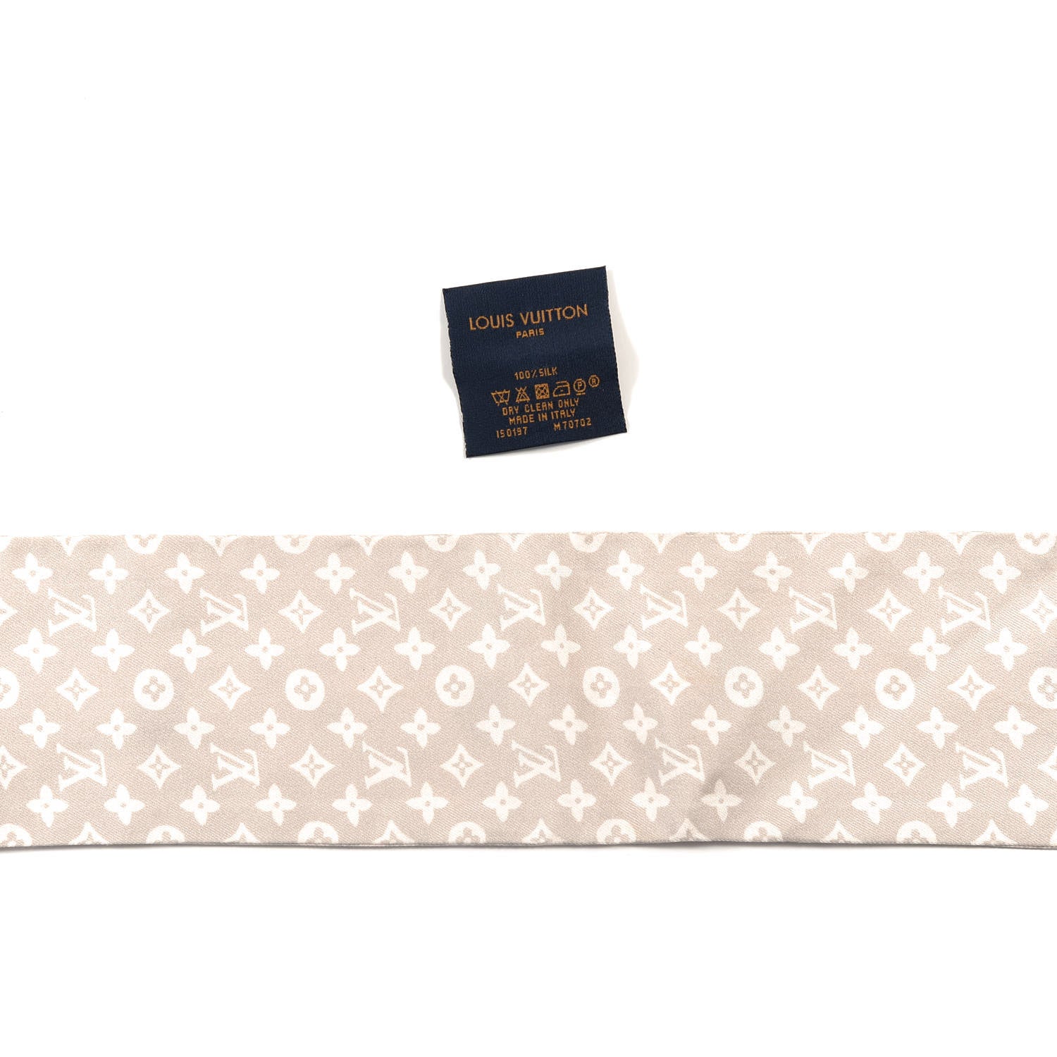 Louis Vuitton Silk Monogram Poodle Animalle Bandeau Rose Pale 3 of 4