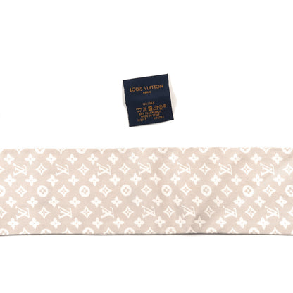 Louis Vuitton Silk Monogram Poodle Animalle Bandeau Rose Pale 3 of 4
