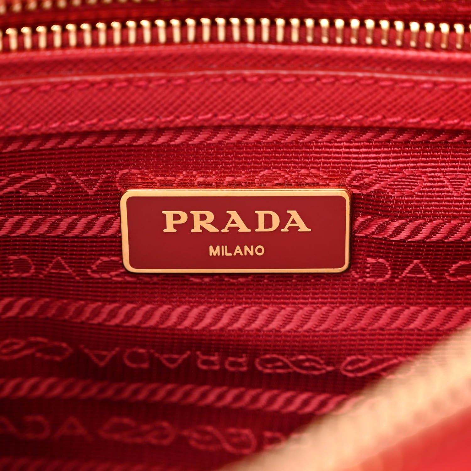 Prada Saffiano Lux Medium Tote Fuoco 6 of 11