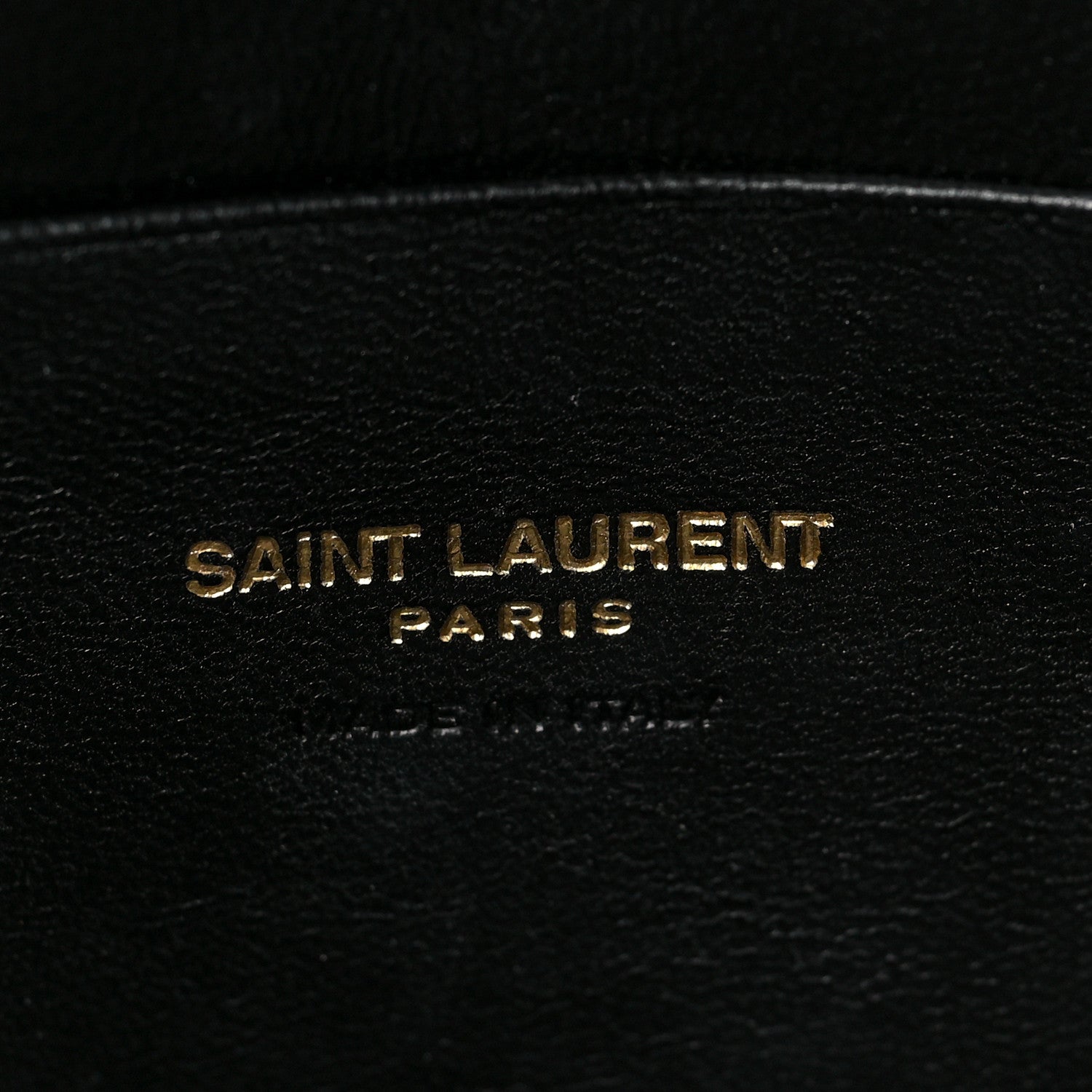 Saint Laurent Calfskin Crocodile Embossed Monogram Mini Lou Camera Bag Black 6 of 7