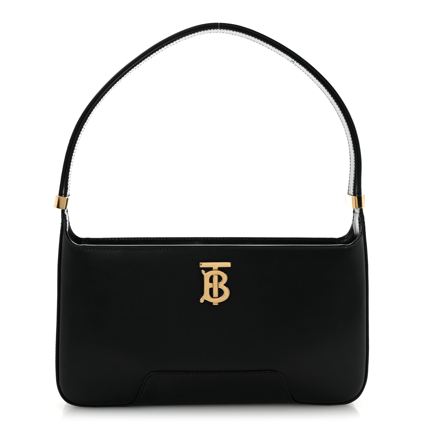 Smooth Calfskin TB Shoulder Bag Black