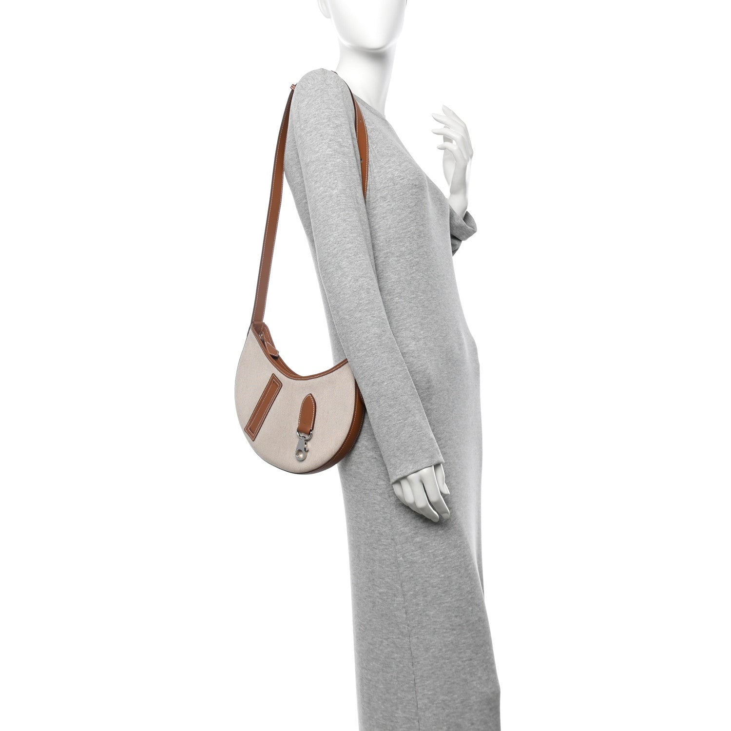 Hermes Canvas Swift P'tit Arcon Ecru Beige Gold 2 of 10