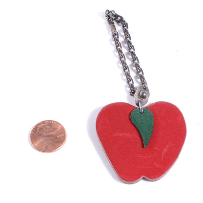 Hermes Barenia Apple Key Chain 2 of 5
