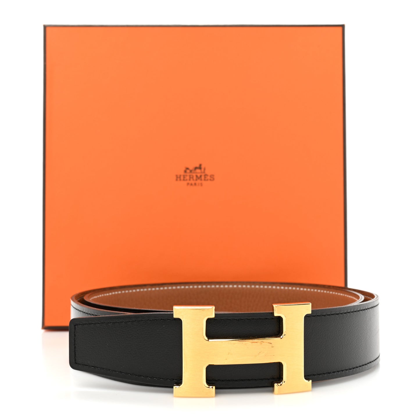 Box Togo 32mm H Belt 90 36 Black Gold