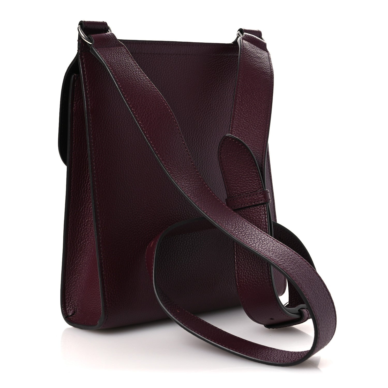 Mulberry Small Classic Grain Calfskin Antony Messenger Crossbody Black Cherry 3 of 13