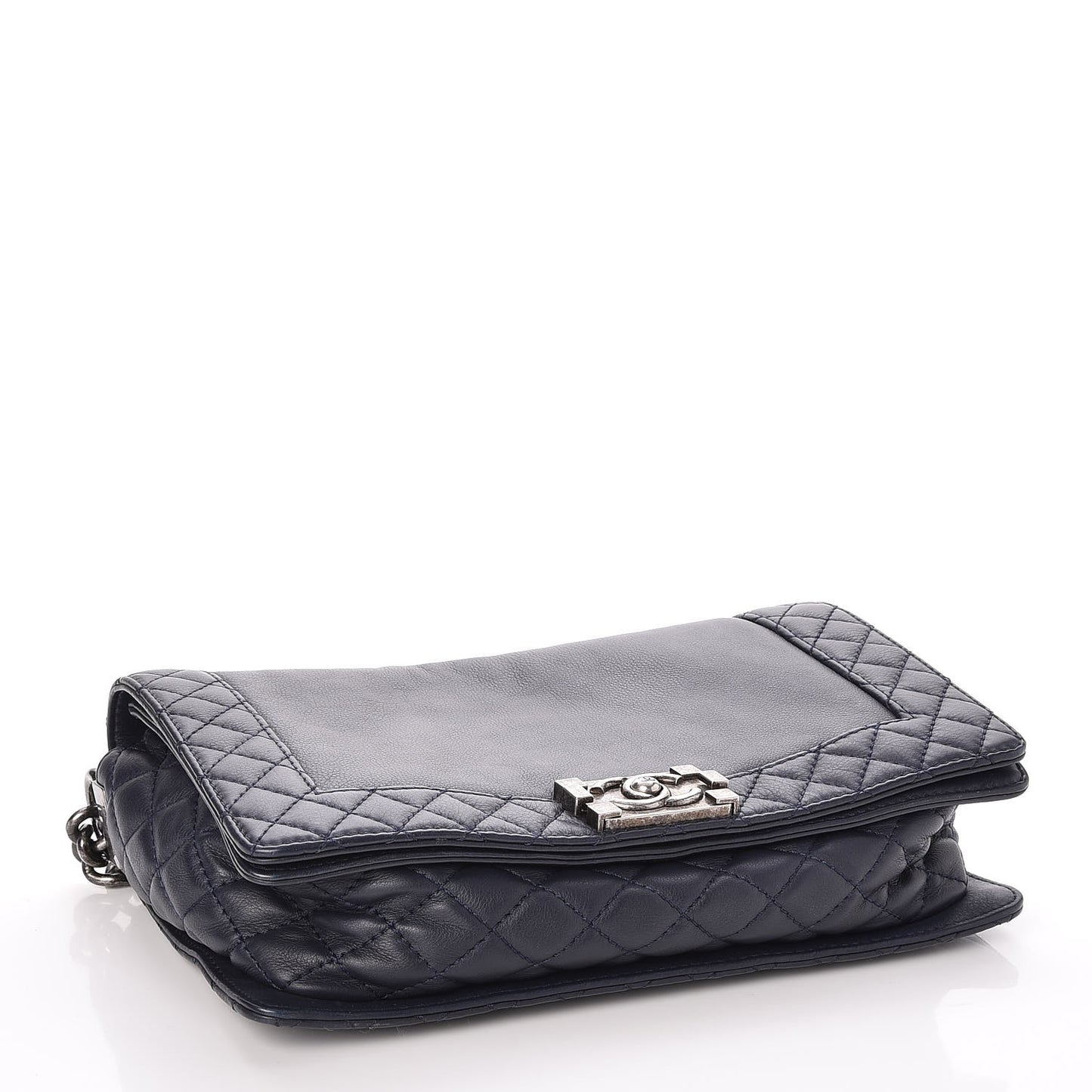 Calfskin New Medium Boy Reverso Flap Navy