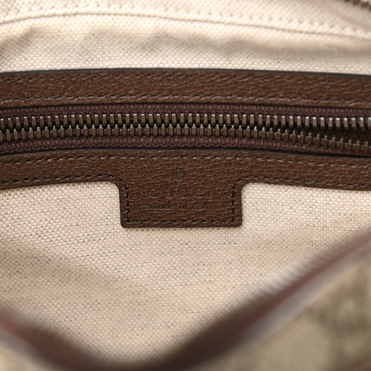 Gucci GG Supreme Monogram Calfskin Web Small Ophidia Messenger Bag Beige Ebony New Acero 5 of 10