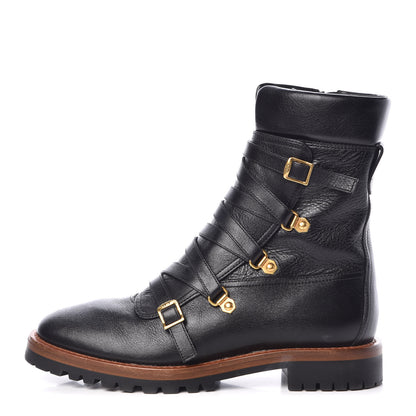Christian Dior Shiny Calfskin Wildior Low Boot 39 Black 1 of 8