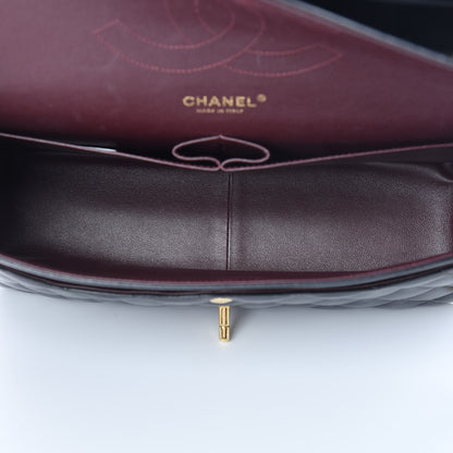 Chanel Lambskin Quilted Jumbo Double Flap Black 5 of 22