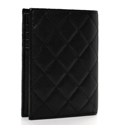 Chanel Caviar Quilted CC Passport Holder Black 3 of 10