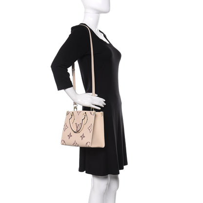 Louis Vuitton Empreinte Monogram Giant Onthego PM Creme Bois De Rose 2 of 10