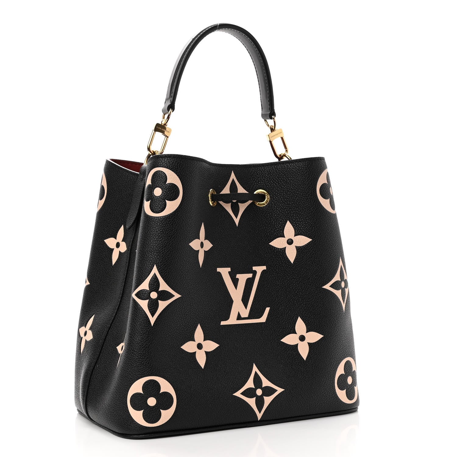 Louis Vuitton Empreinte Monogram Giant Neonoe MM Black Beige 3 of 9