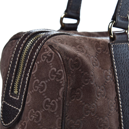 Gucci Guccissima Suede Charmy Boston Brown 13 of 13