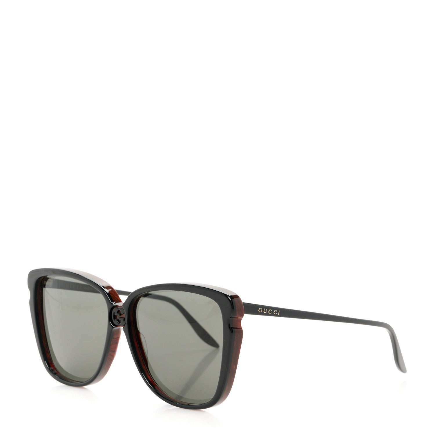 Gucci Acetate Square Frame GG0709S Sunglasses Brown 1 of 8