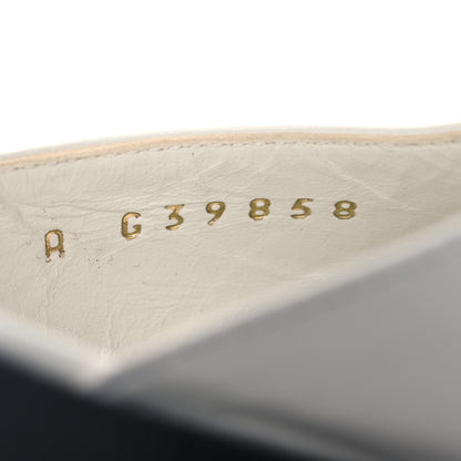Chanel Shiny Goatskin Mary Jane Flats 35 White Black 9 of 13