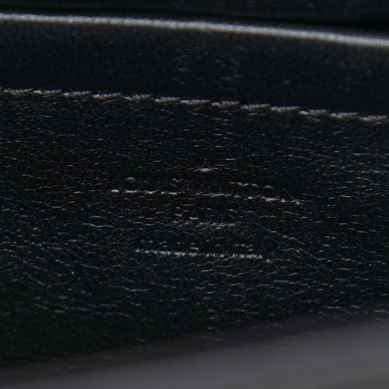 Louis Vuitton Lambskin Malletage Pochette Flap Black 6 of 13