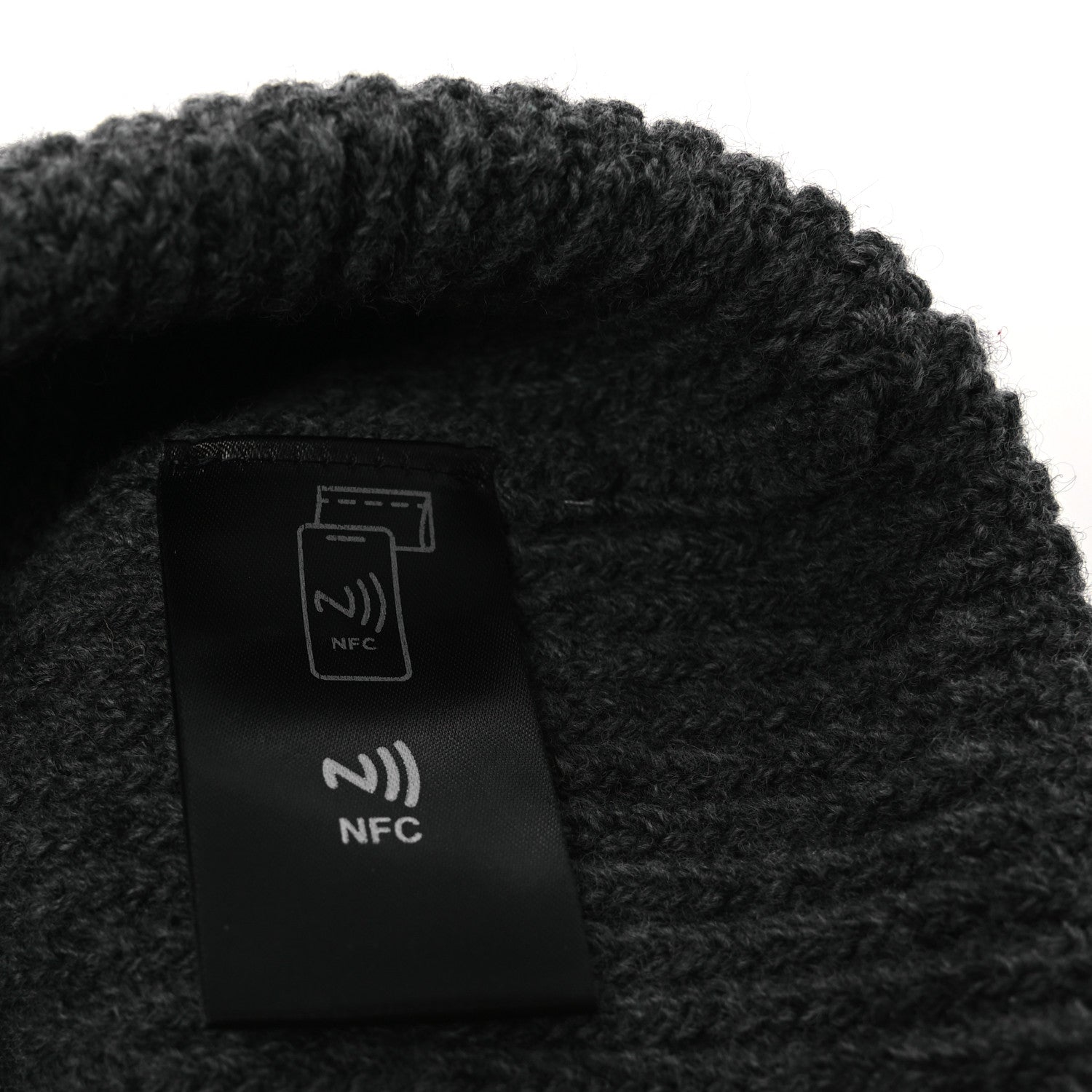 Prada Wool Cashmere Beanie Hat Grey 5 of 6