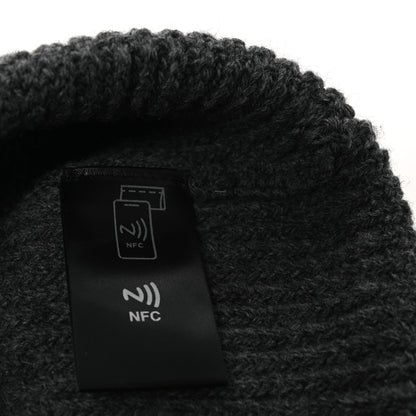 Prada Wool Cashmere Beanie Hat Grey 5 of 6
