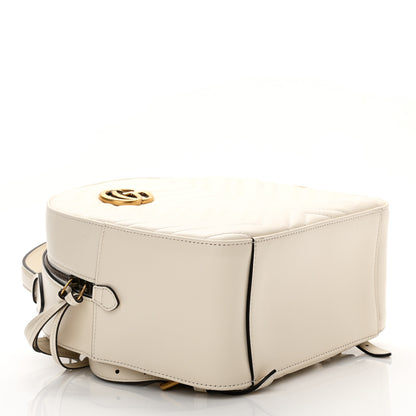 Gucci Calfskin Matelasse GG Marmont Dome Backpack White 4 of 10