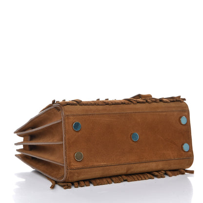 Saint Laurent Suede Fringe Nano Sac De Jour Light Ocre 4 of 11