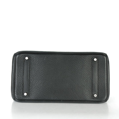 Hermes Taurillon Clemence Birkin 35 Black 6 of 28