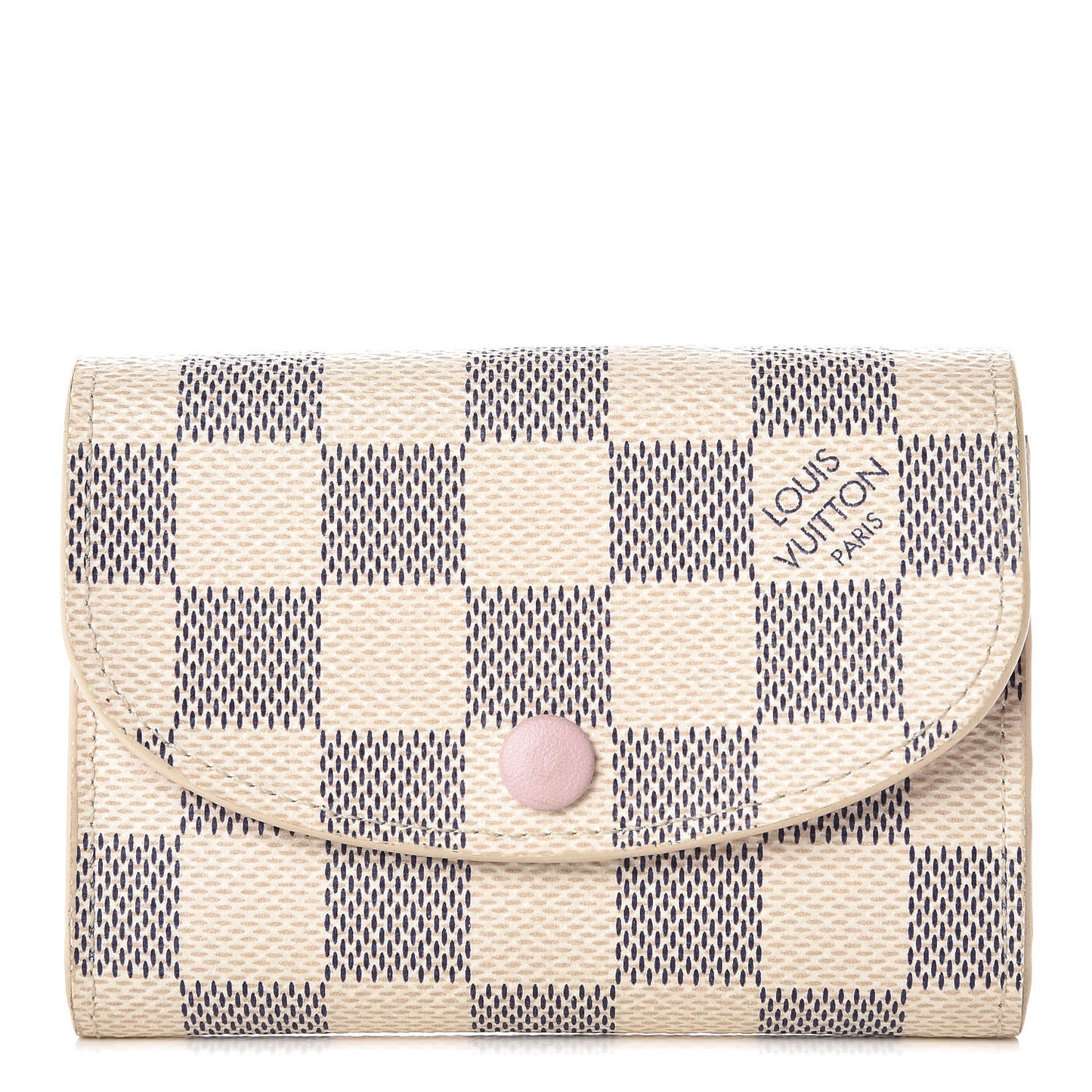 Damier Azur Rosalie Coin Purse Rose Ballerine