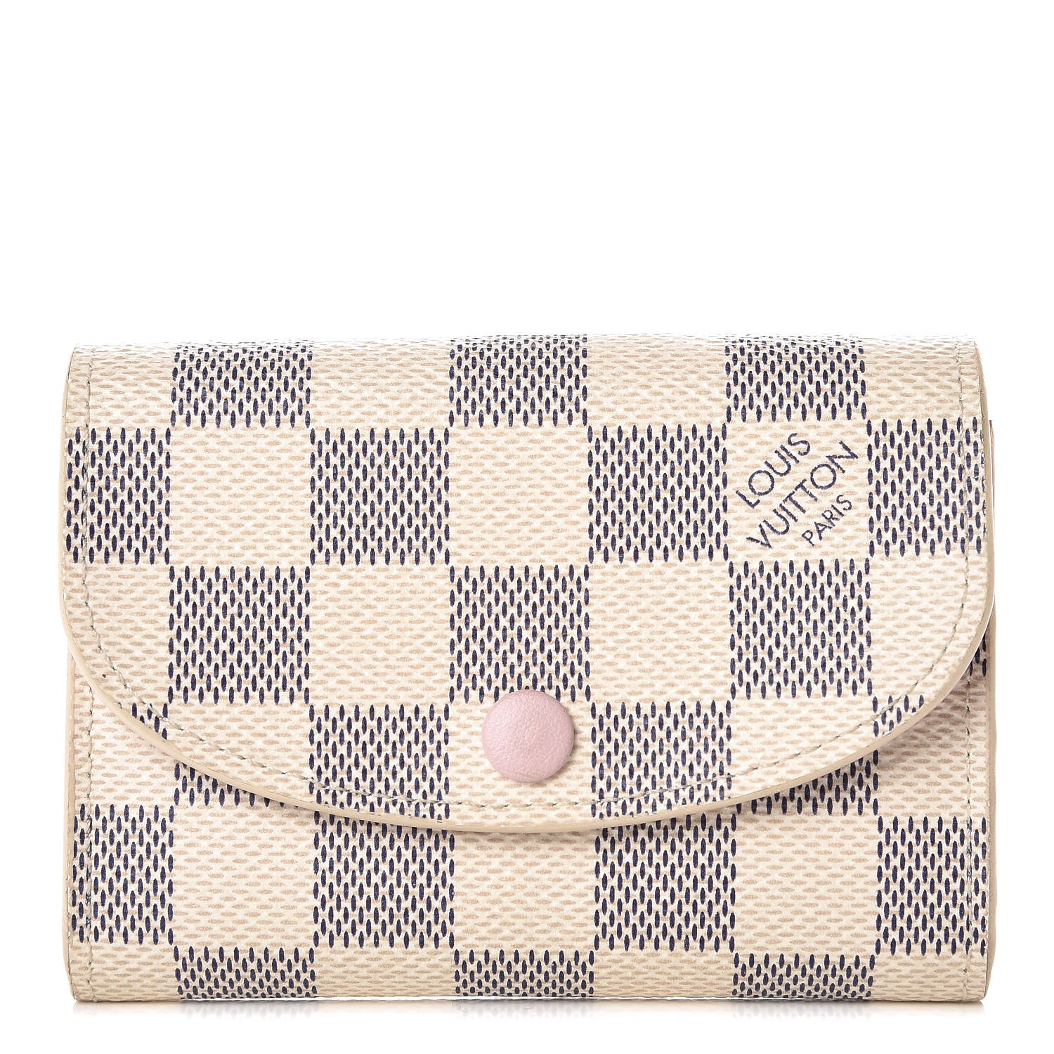 Louis Vuitton Damier Azur Rosalie Coin Purse Rose Ballerine 1 of 6