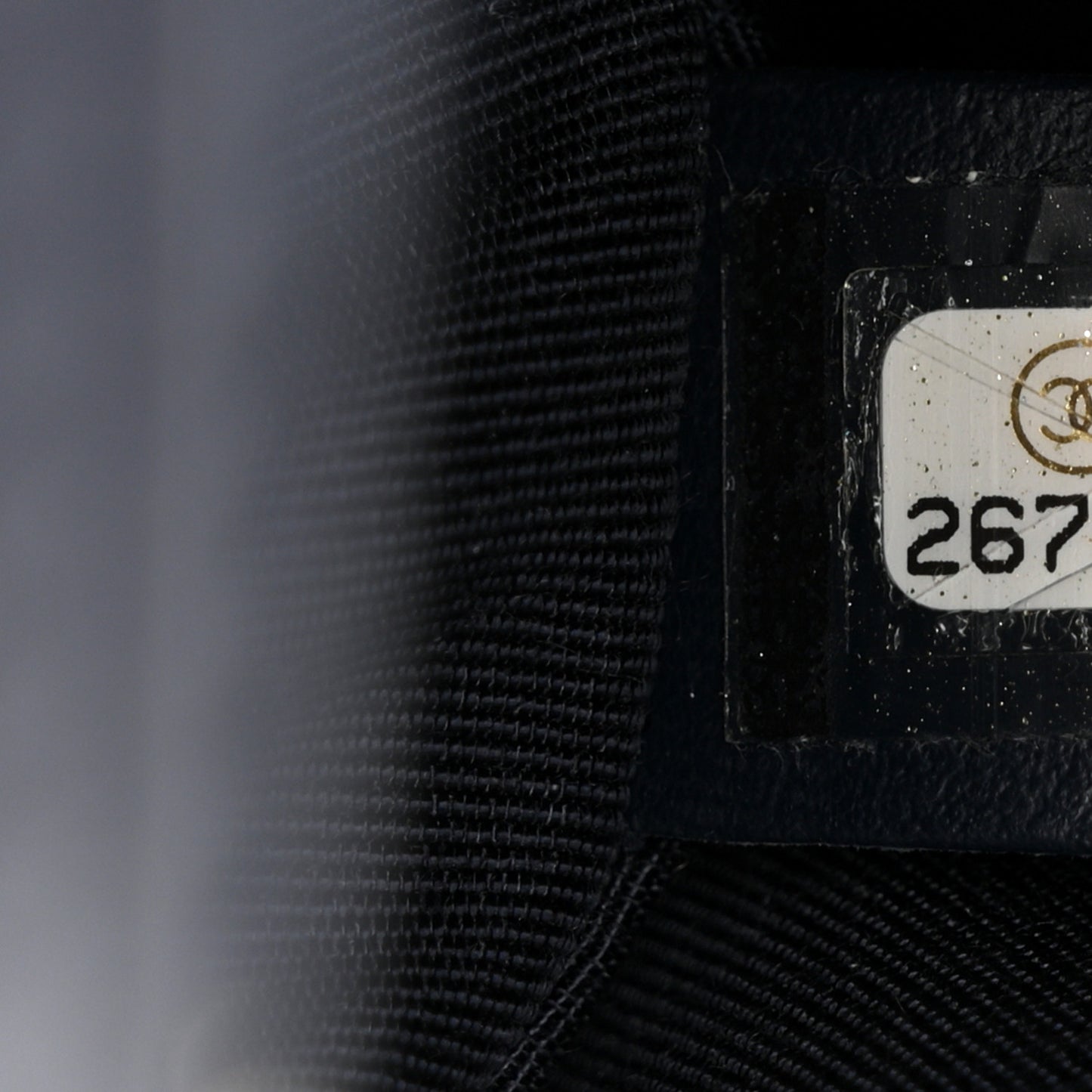 Calfskin Quilted CC Small Vanity Case Navy