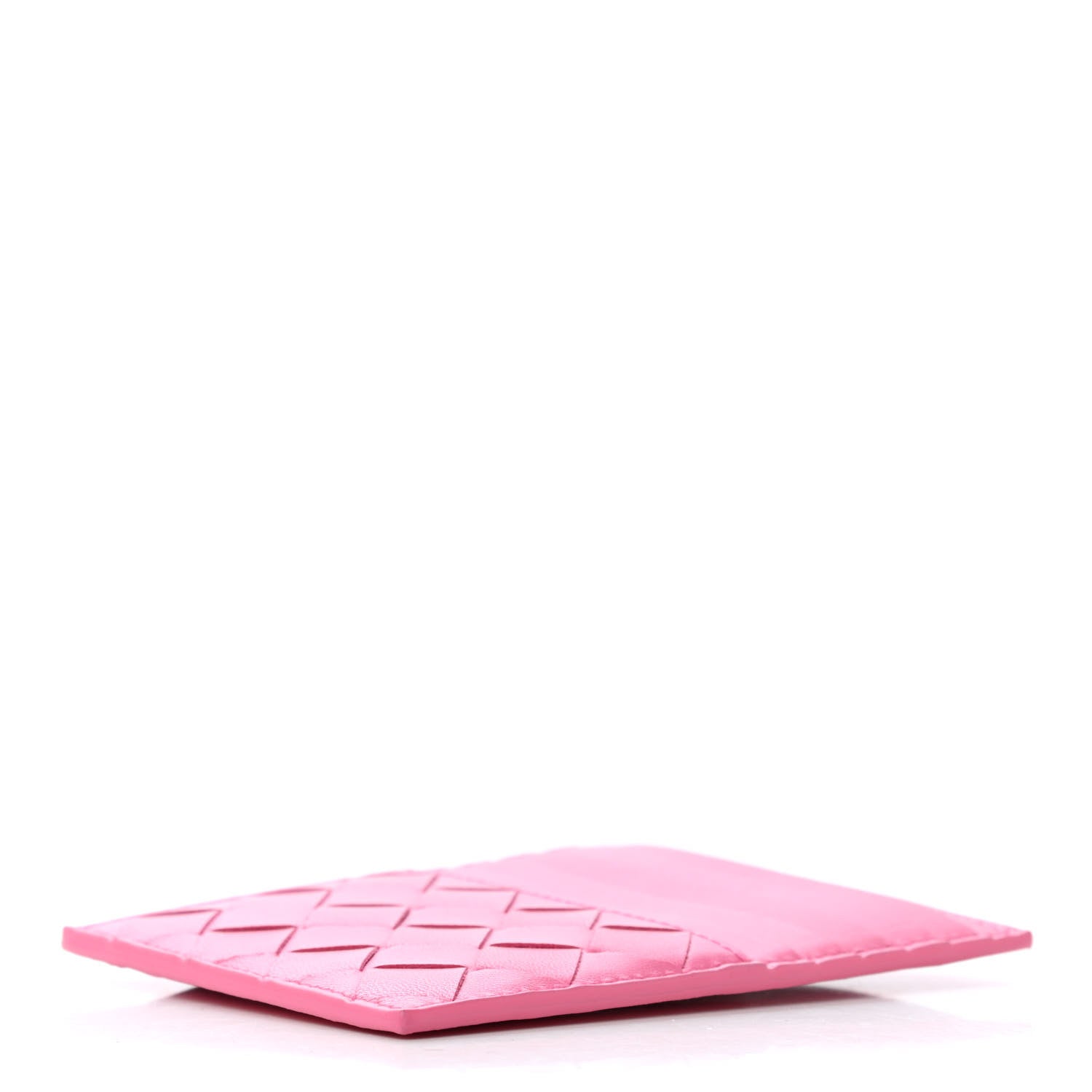 Bottega Veneta Nappa Intrecciato Card Case Pink 3 of 4