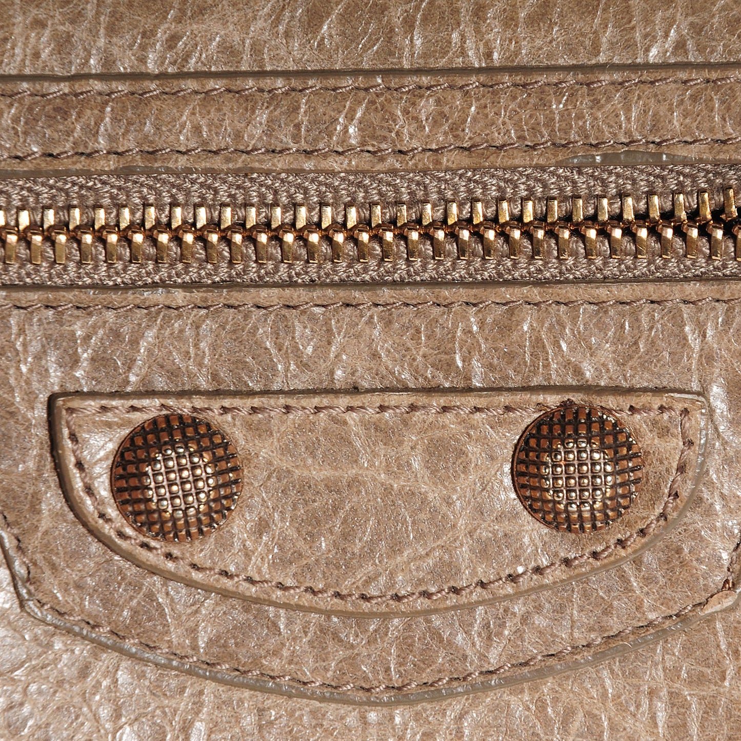 Agneau Giant 12 Rose Gold Hardware Continental Zip Around Wallet Gris Poivre