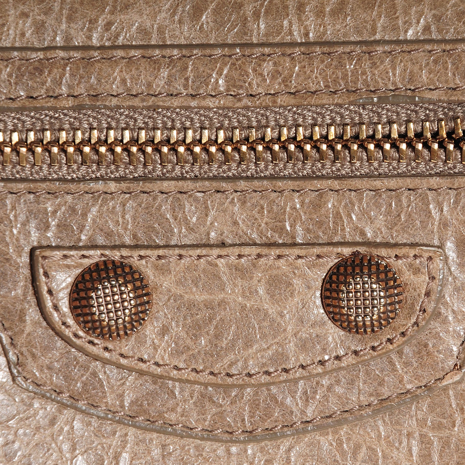 Balenciaga Agneau Giant 12 Rose Gold Hardware Continental Zip Around Wallet Gris Poivre 6 of 10