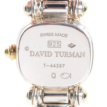 David Yurman Sterling Silver 14K Yellow Gold Mother of Pearl 21mm Classic Cable Quartz Watch 3 of 6