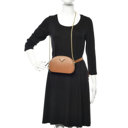 Prada Saffiano Lux Odette Belt Bag Caramel 2 of 9