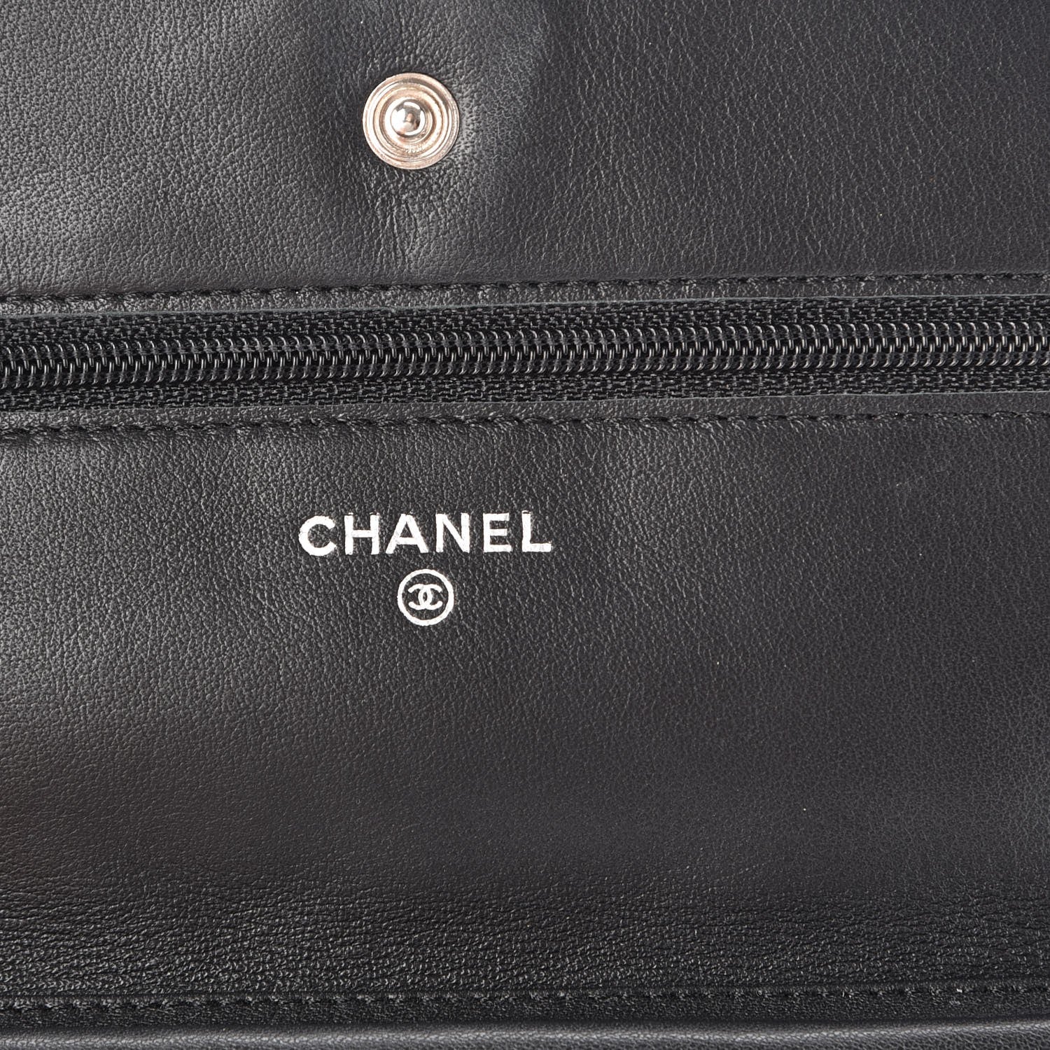 Chanel Patent Quilted Brilliant Wallet On Chain WOC Black 6 of 8