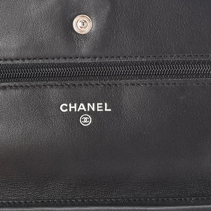 Chanel Patent Quilted Brilliant Wallet On Chain WOC Black 6 of 8