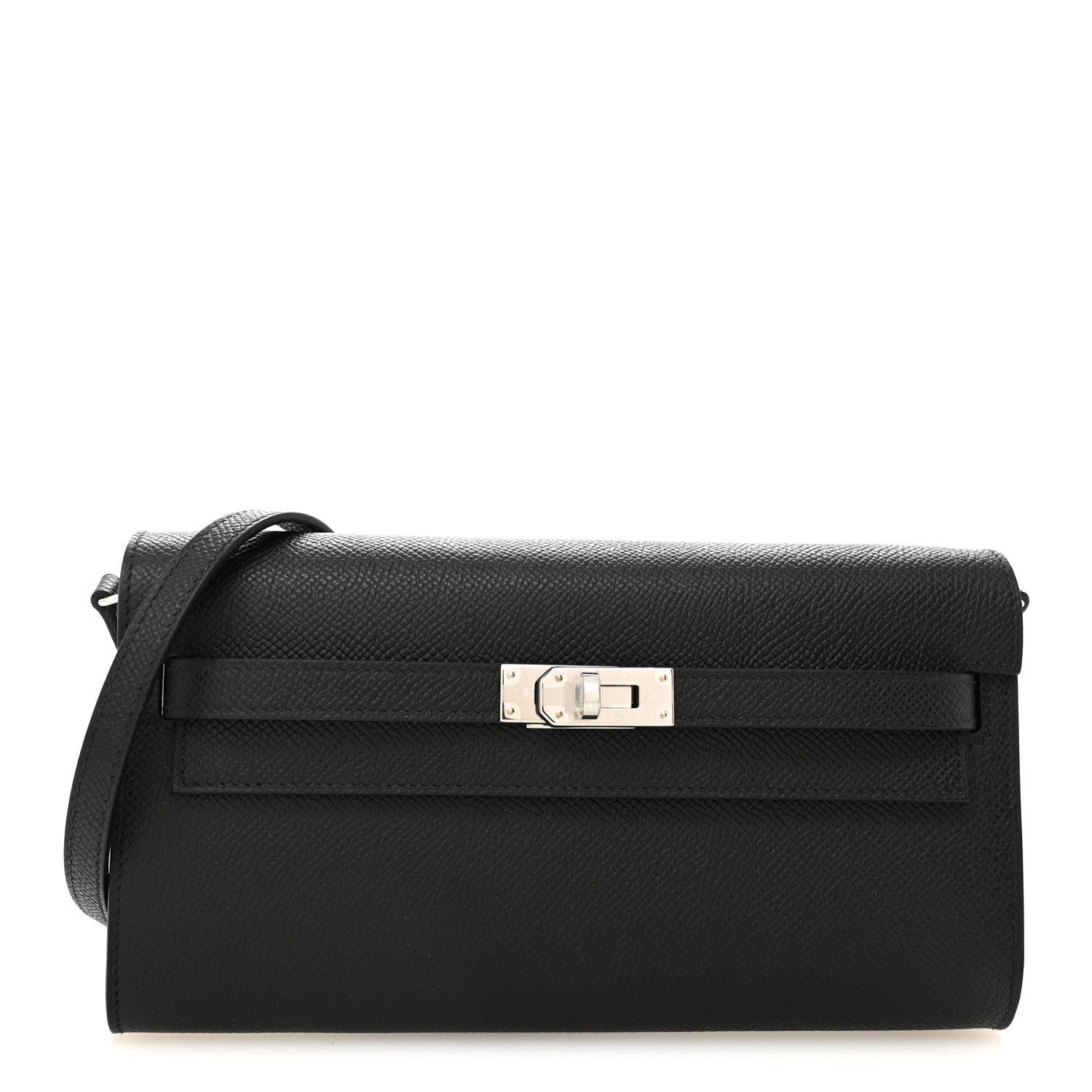 Hermes Epsom Kelly Wallet To Go Black 1 of 9