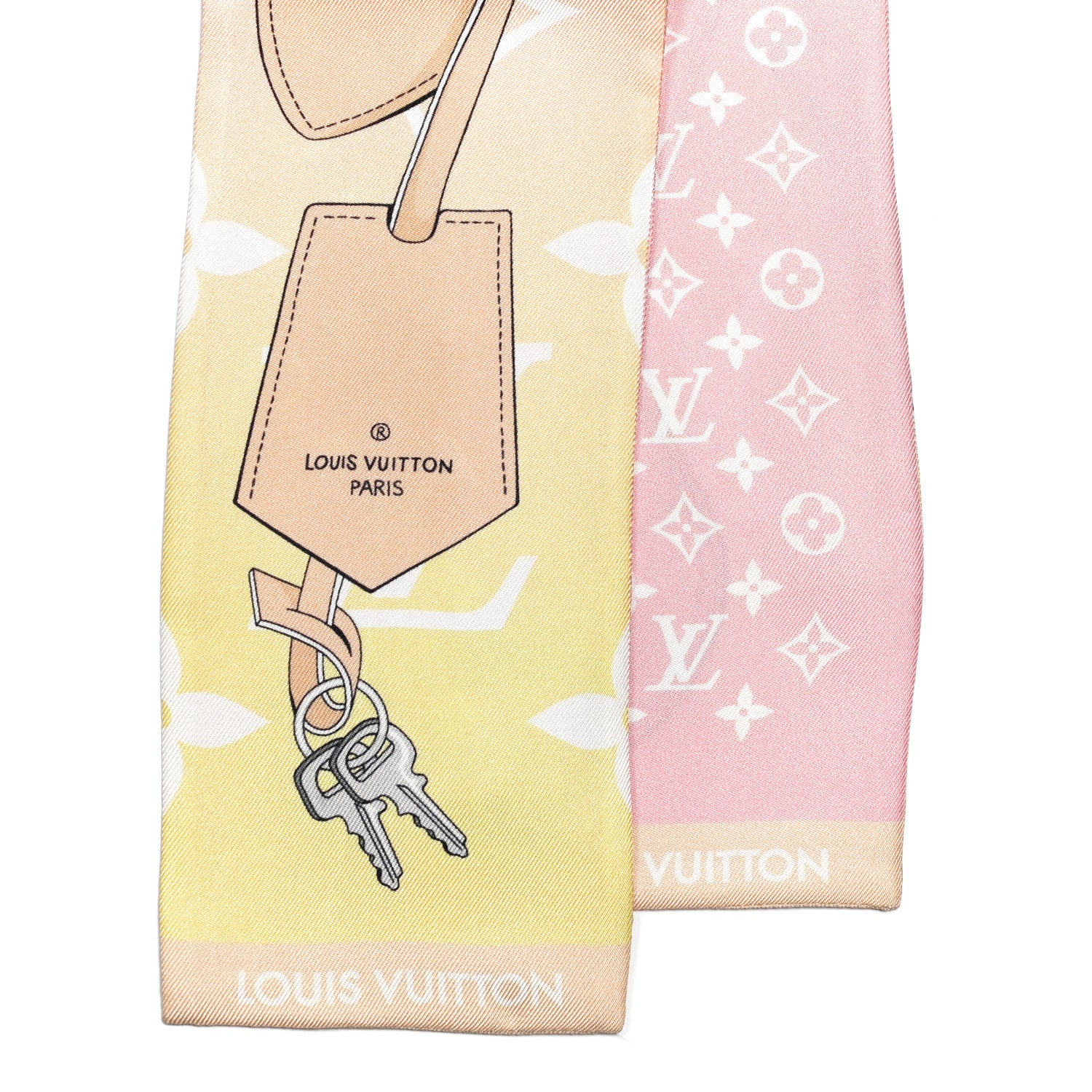 Louis Vuitton Silk Monogram Gradient By The Pool Bandeau Pink 2 of 3
