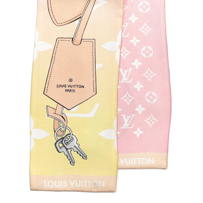Louis Vuitton Silk Monogram Gradient By The Pool Bandeau Pink 2 of 3