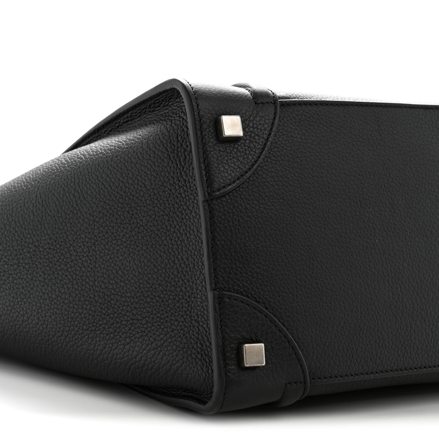 Celine Drummed Calfskin Mini Luggage Black 9 of 12