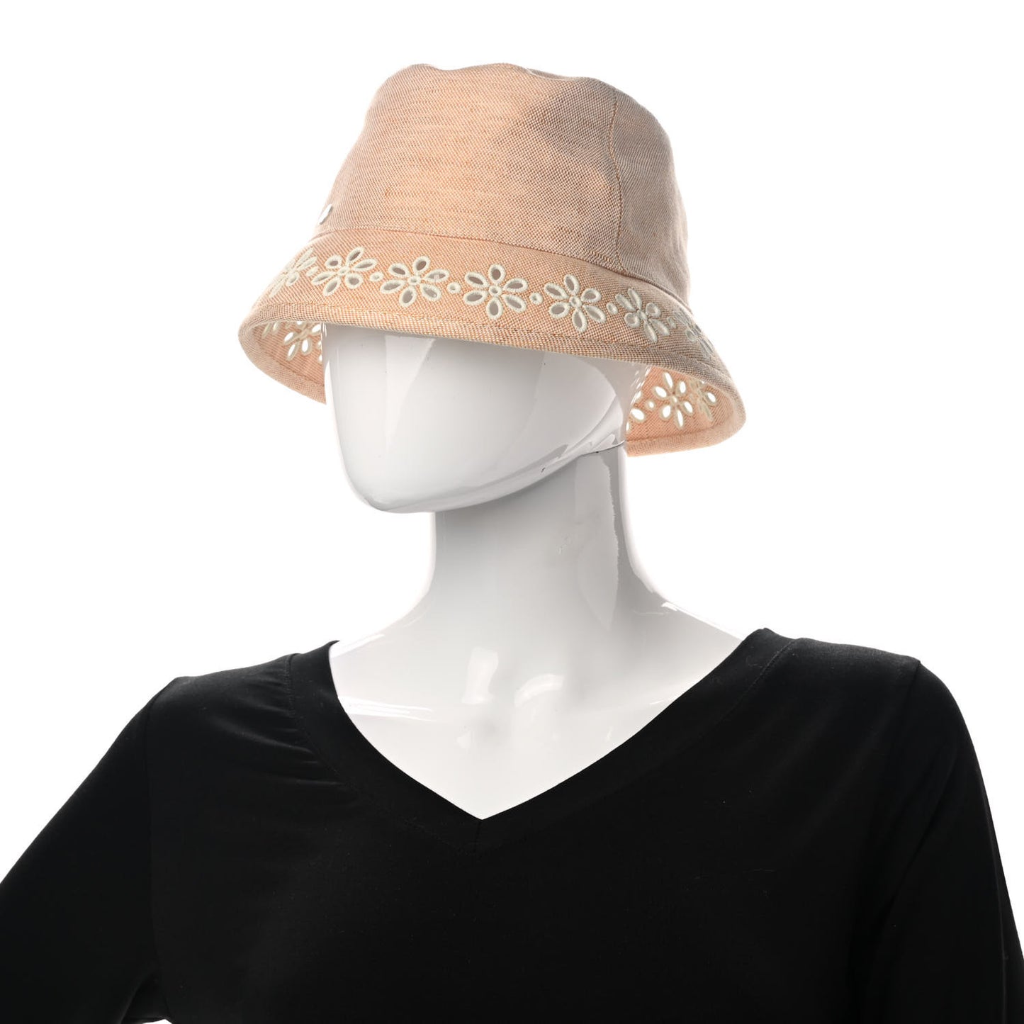 Linen Cotton Embroidered Eloise Garden Party Bucket Hat 56 Jaune Itauba
