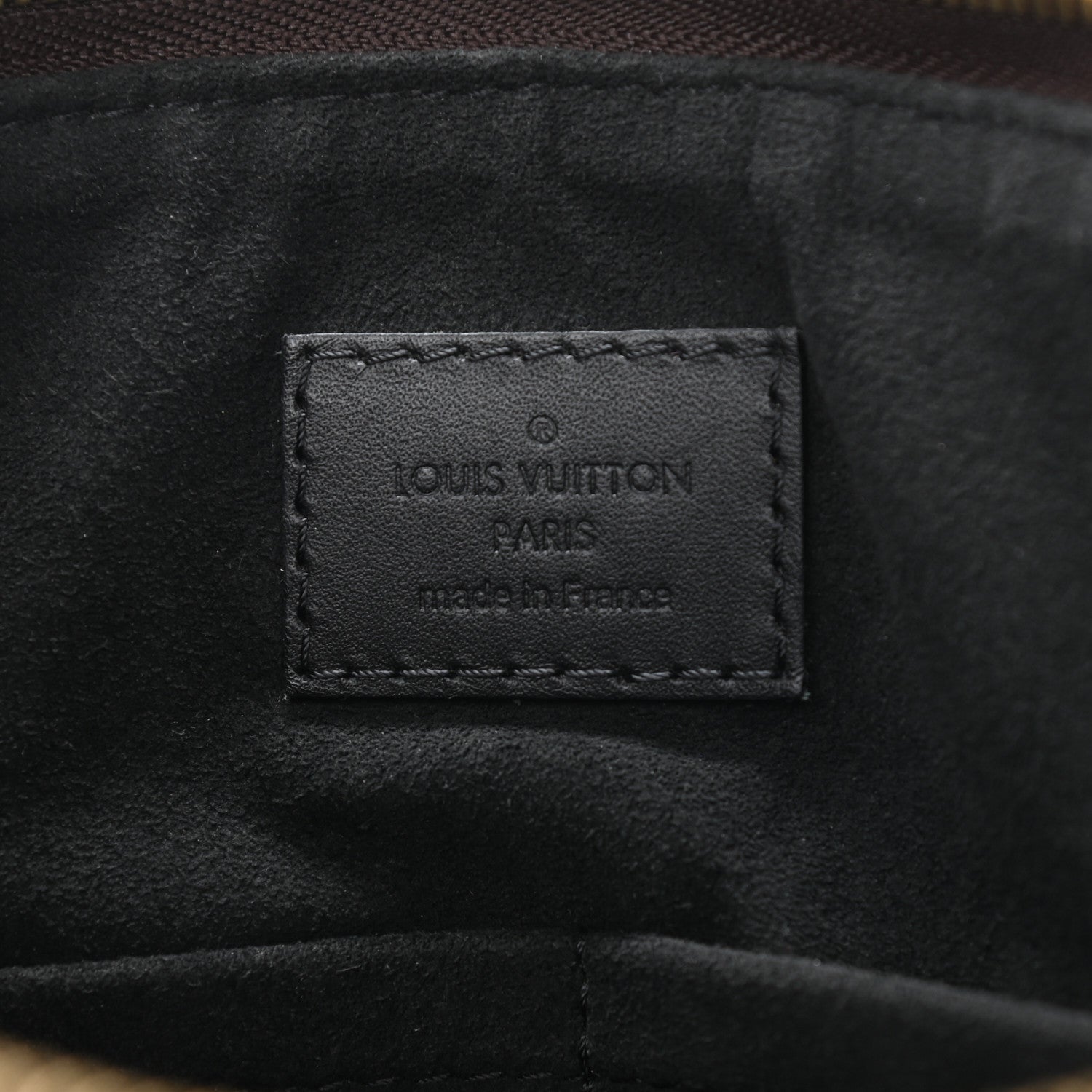 Louis Vuitton Monogram Flower Zipped Tote PM Black 6 of 10
