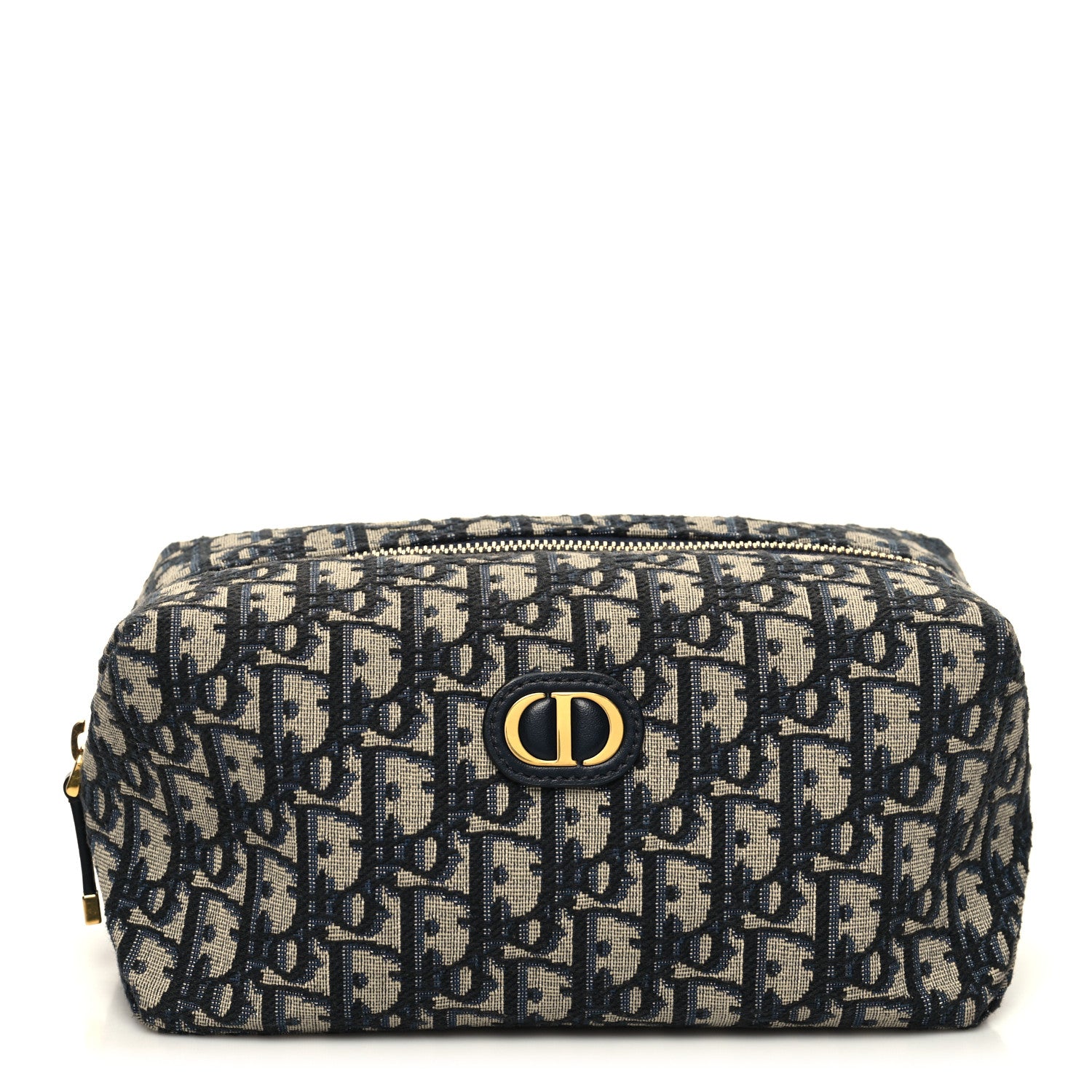 Christian Dior Oblique 30 Montaigne Cosmetic Pouch Blue 1 of 11