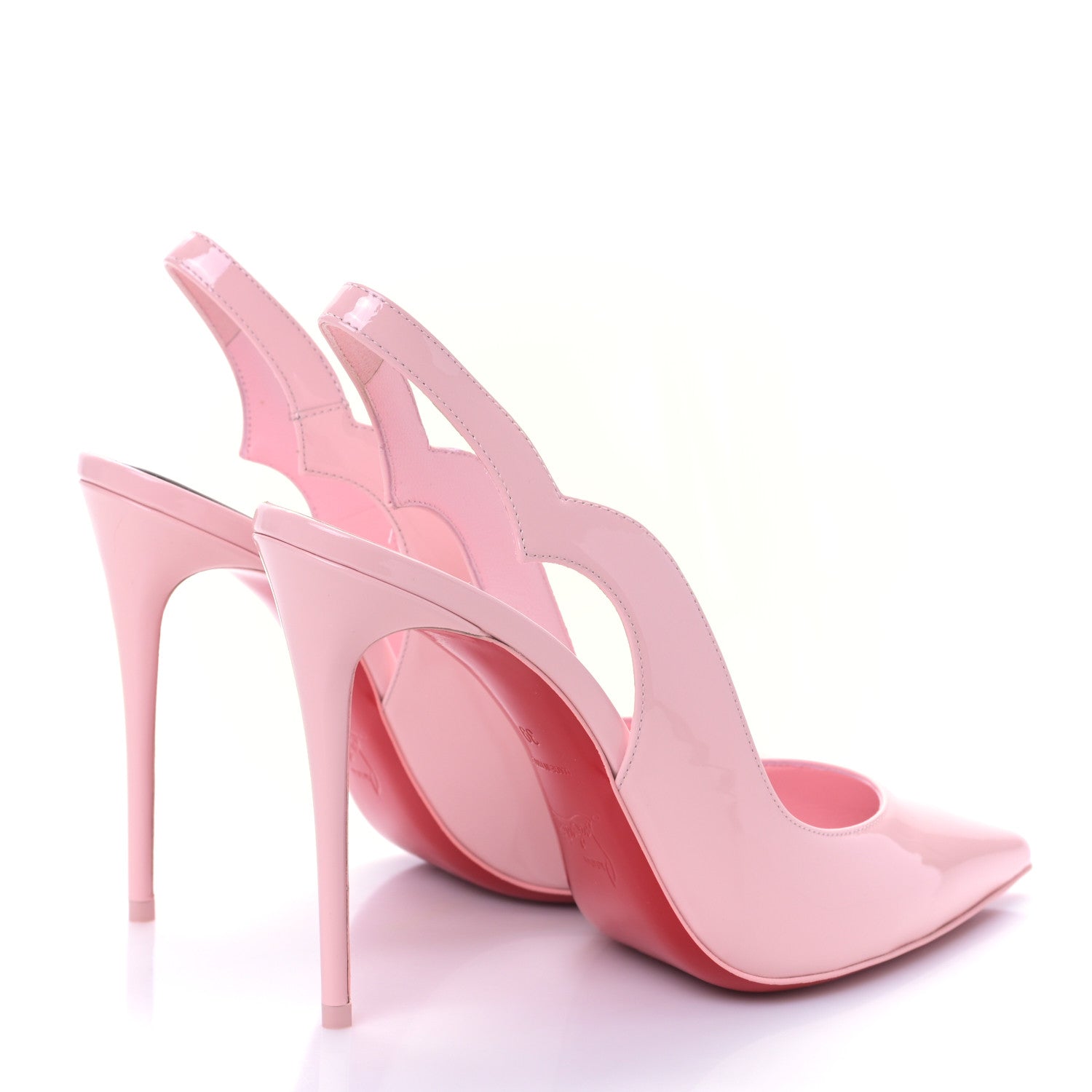 Christian Louboutin Patent Hot Chick Slingback 100 Pumps 39 Rosy 4 of 8
